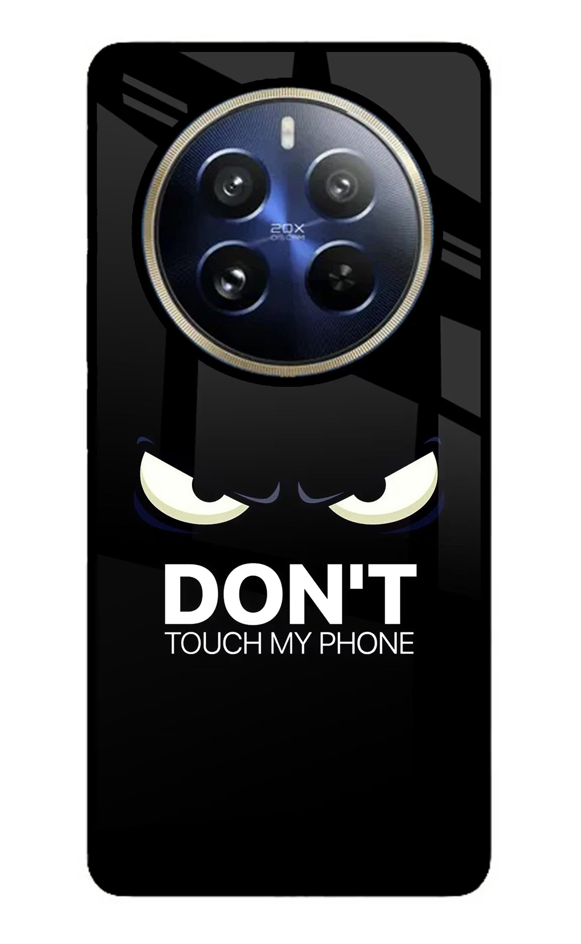 Don'T Touch My Phone Realme 12 Pro 5G/12 Pro+ 5G Glass Case Back Cover by Casekaro