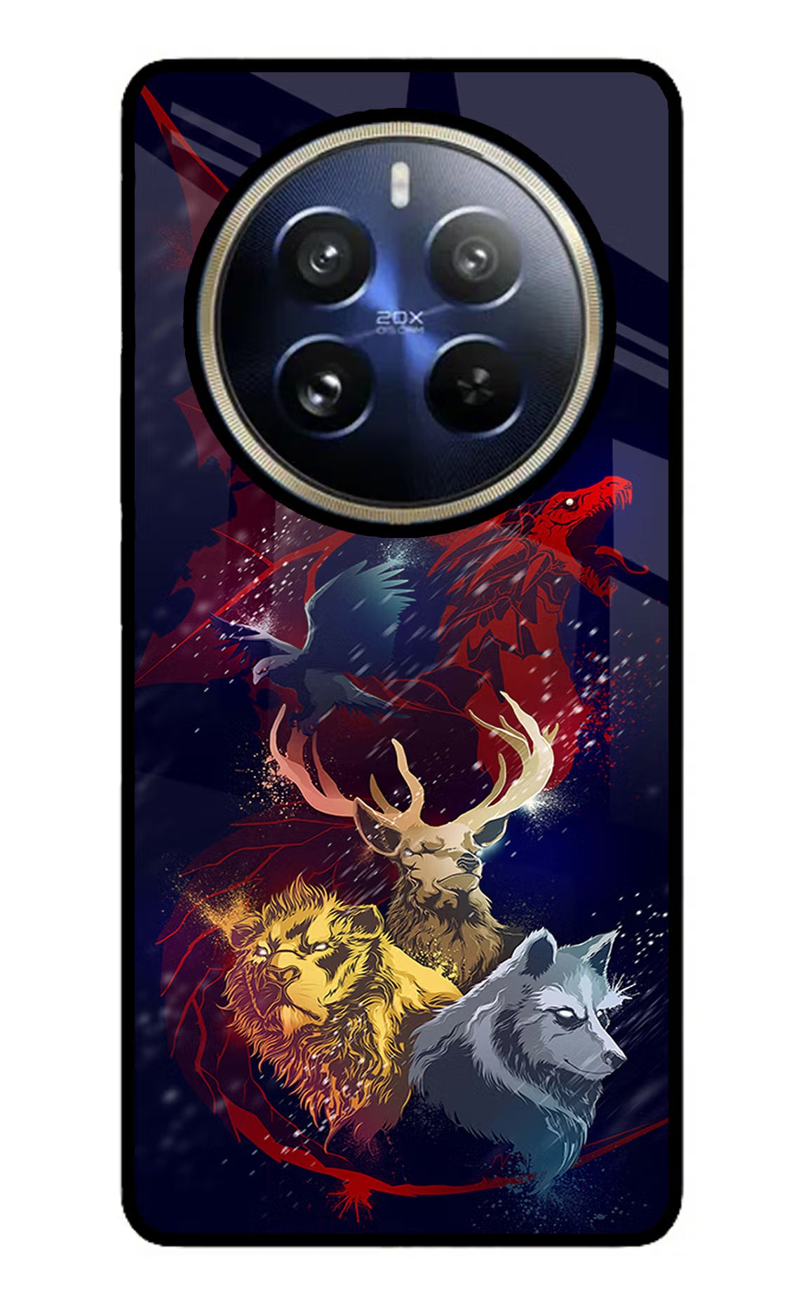 Game Of Thrones Realme 12 Pro 5G/12 Pro+ 5G Glass Case Back Cover by Casekaro