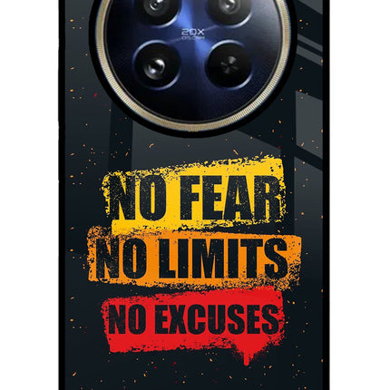 No Fear No Limits No Excuse Realme 12 Pro 5G/12 Pro+ 5G Glass Case