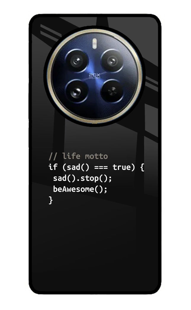 Life Motto Code Realme 12 Pro 5G/12 Pro+ 5G Glass Case