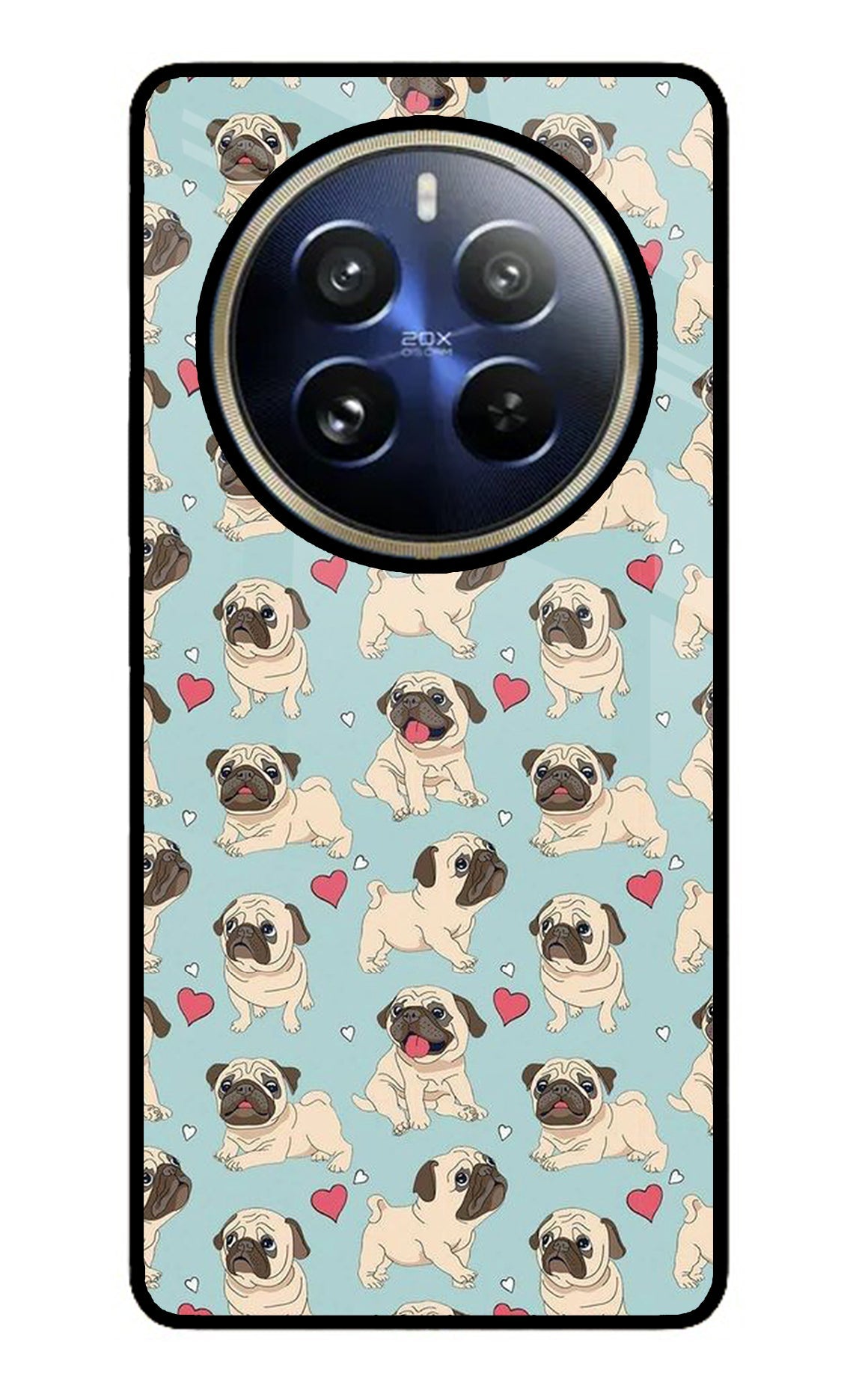 Pug Dog Realme 12 Pro 5G/12 Pro+ 5G Glass Case