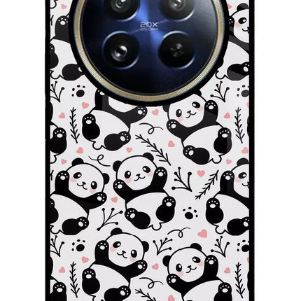 Cute Panda Realme 12 Pro 5G/12 Pro+ 5G Glass Case