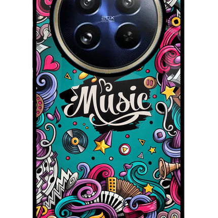 Music Graffiti Realme 12 Pro 5G/12 Pro+ 5G Glass Case