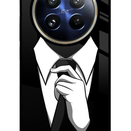 Black Tie Realme 12 Pro 5G/12 Pro+ 5G Glass Case