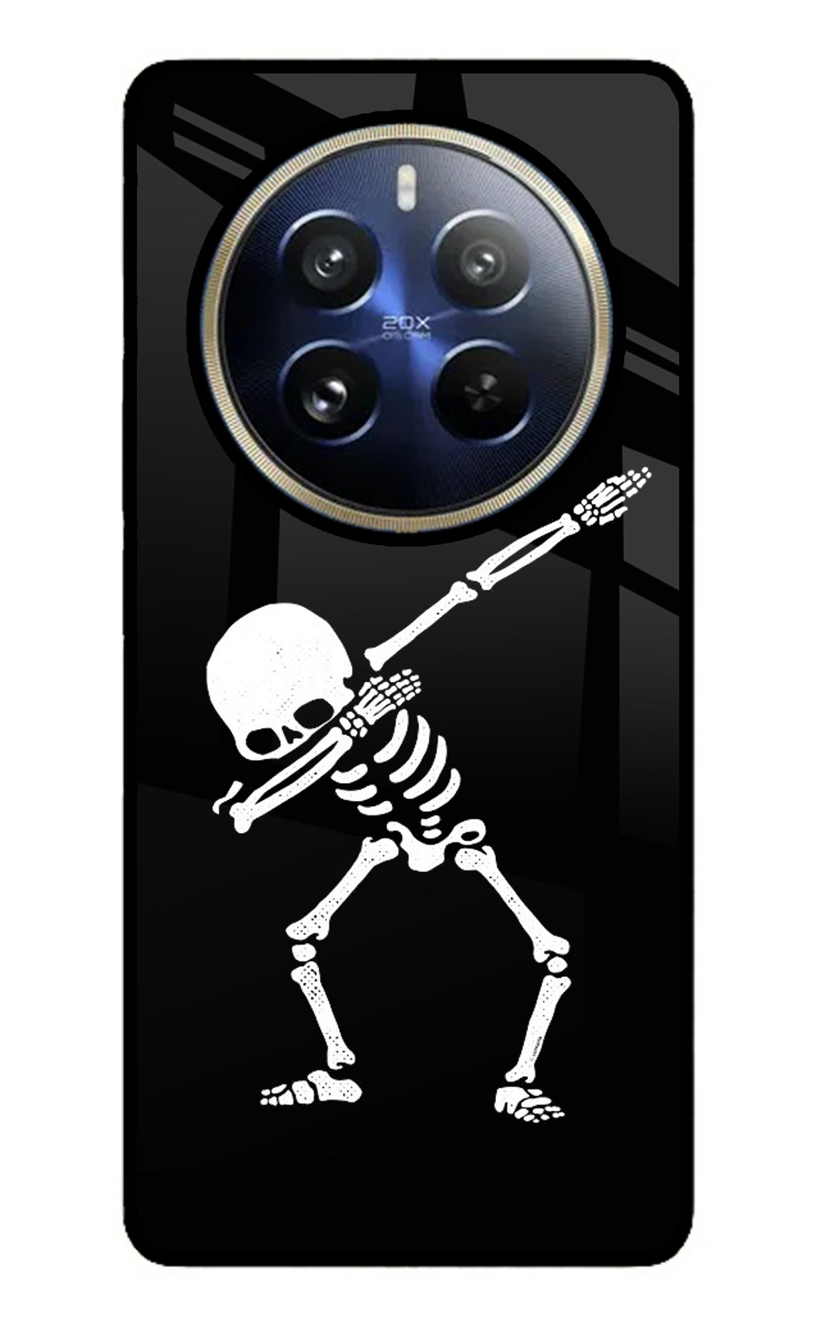 Dabbing Skeleton Art Realme 12 Pro 5G/12 Pro+ 5G Glass Case