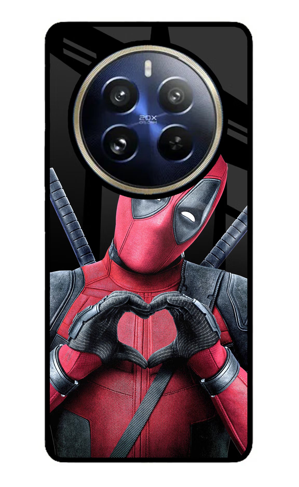 Deadpool Realme 12 Pro 5G/12 Pro+ 5G Glass Case Back Cover by Casekaro