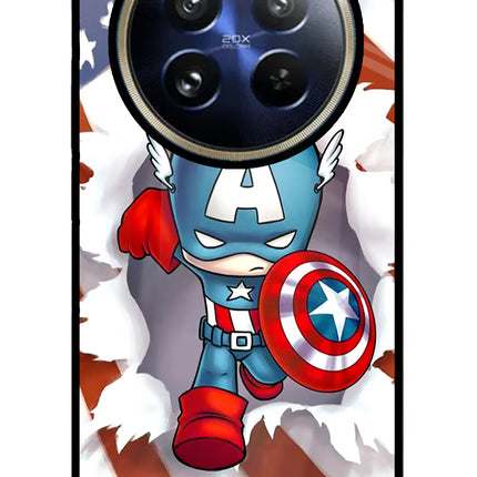 Captain America Realme 12 Pro 5G/12 Pro+ 5G Glass Case