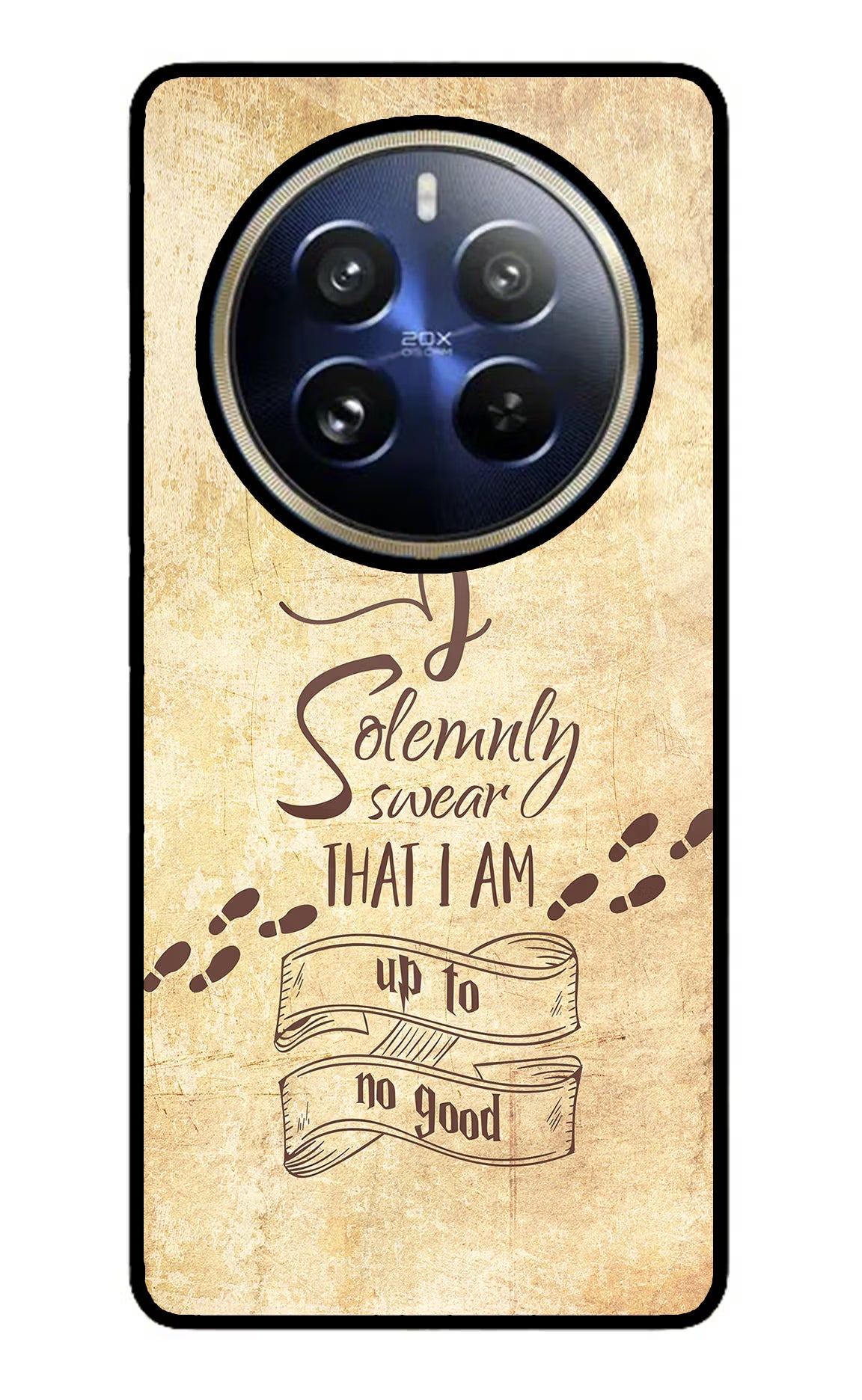 I Solemnly swear that i up to no good Realme 12 Pro 5G/12 Pro+ 5G Glass Case Back Cover by Casekaro