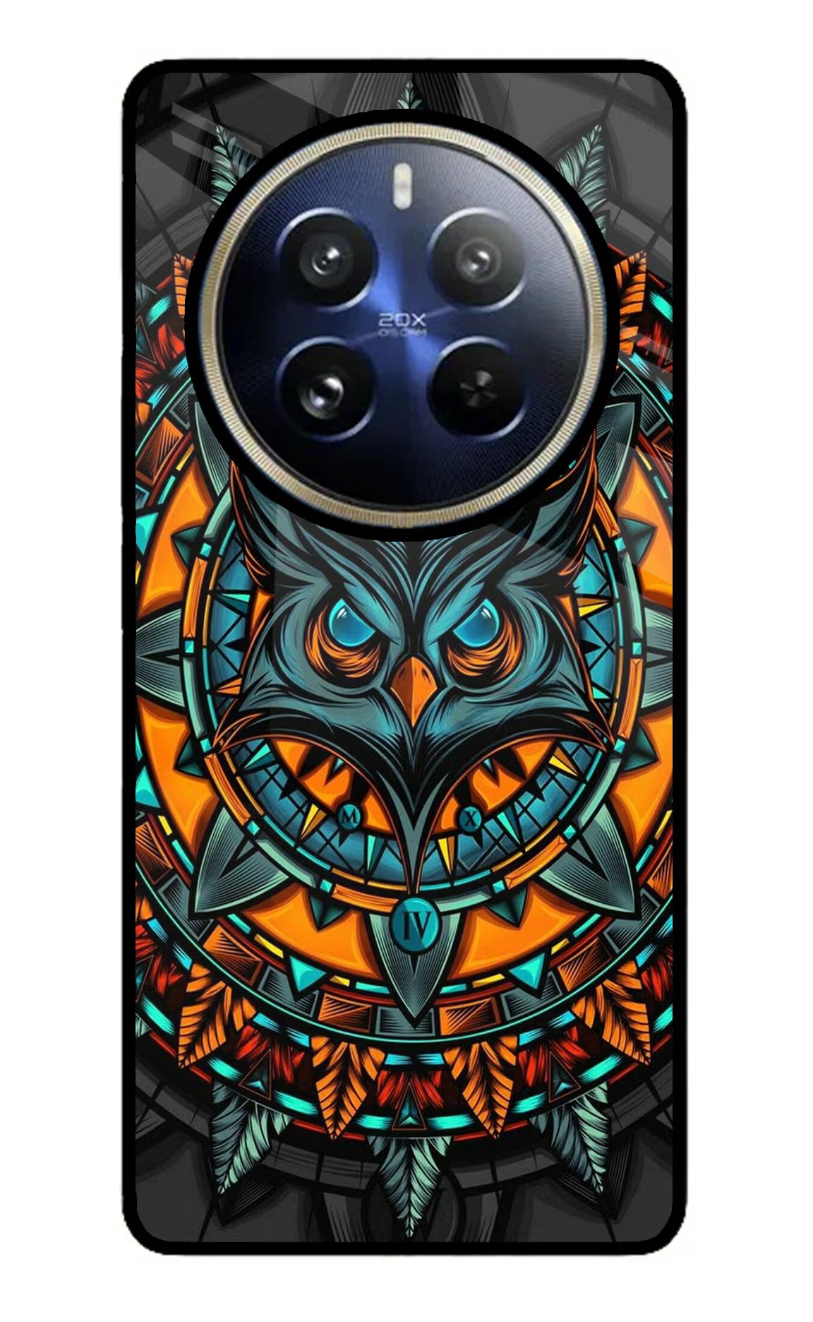 Angry Owl Art Realme 12 Pro 5G/12 Pro+ 5G Glass Case Back Cover by Casekaro