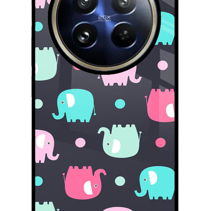 Elephants Realme 12 Pro 5G/12 Pro+ 5G Glass Case