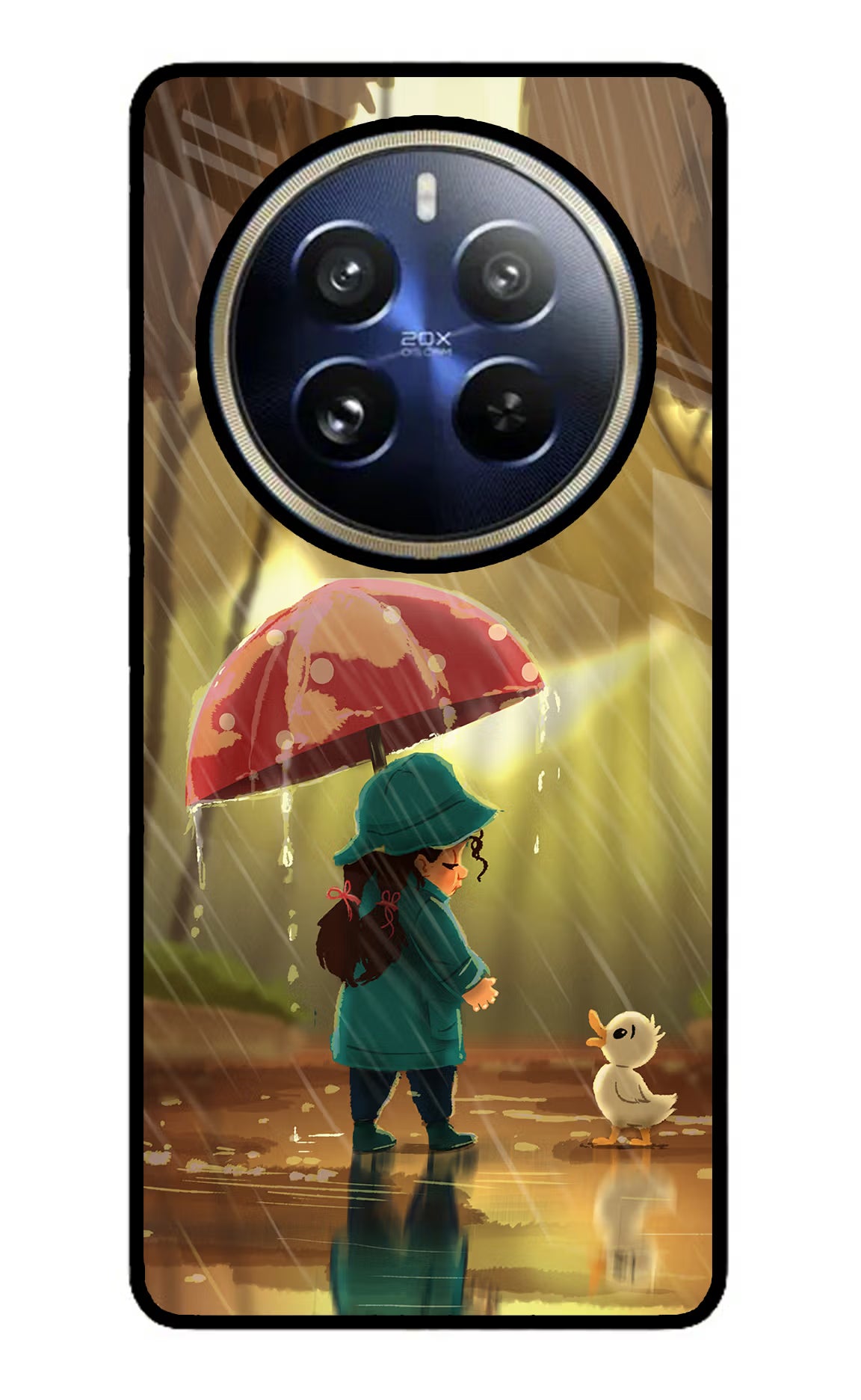 Rainy Day Realme 12 Pro 5G/12 Pro+ 5G Glass Case Back Cover by Casekaro