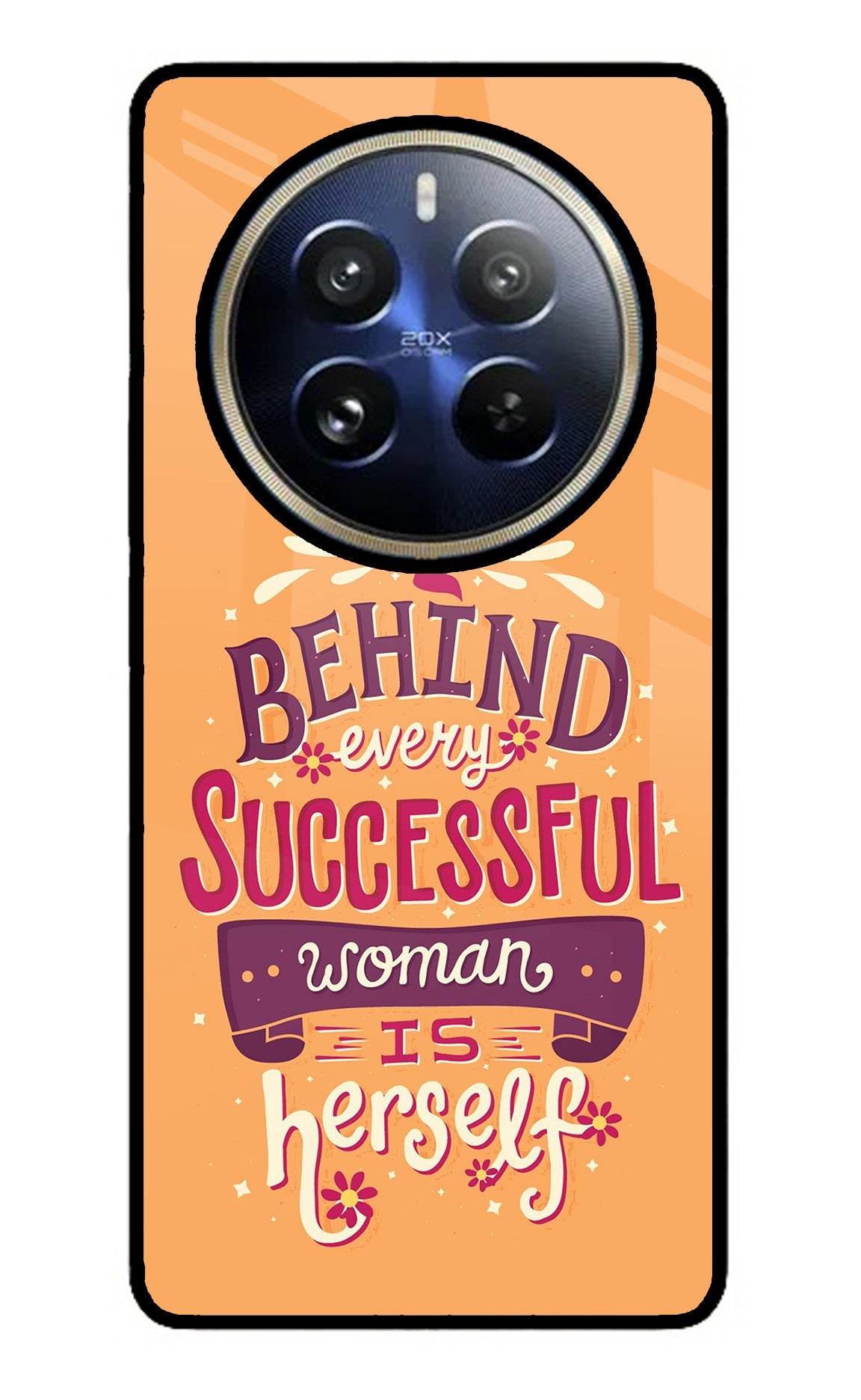 Behind Every Successful Woman There Is Herself Realme 12 Pro 5G/12 Pro+ 5G Glass Case