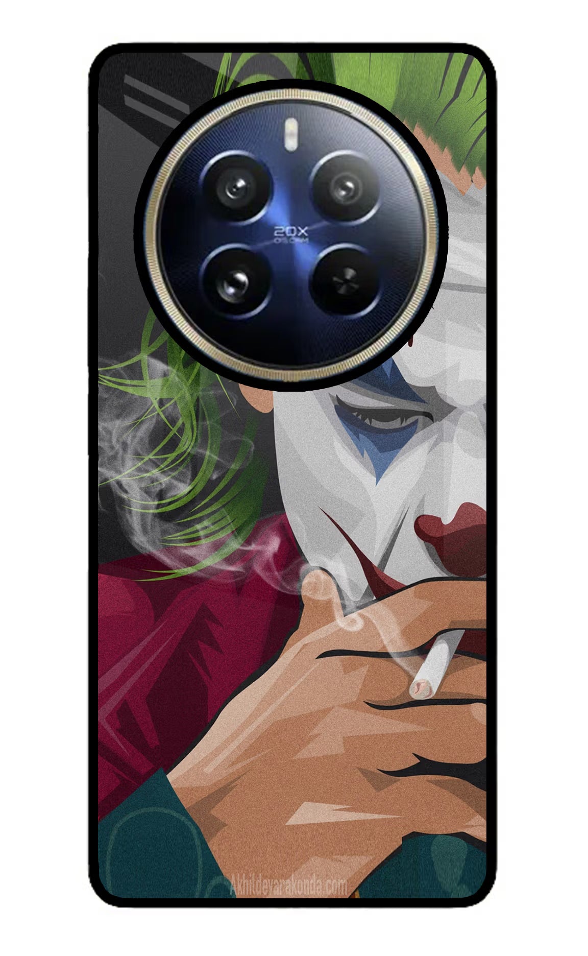 Joker Smoking Realme 12 Pro 5G/12 Pro+ 5G Glass Case Back Cover by Casekaro