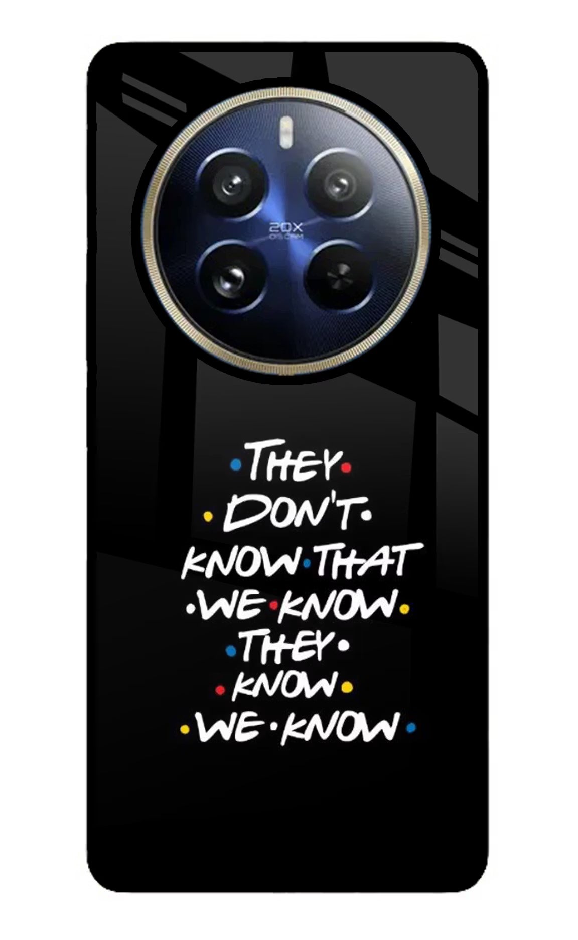 FRIENDS Dialogue Realme 12 Pro 5G/12 Pro+ 5G Glass Case Back Cover by Casekaro