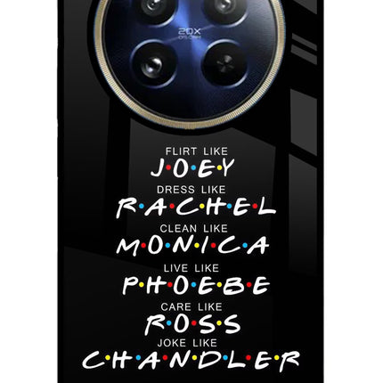 FRIENDS Character Realme 12 Pro 5G/12 Pro+ 5G Glass Case