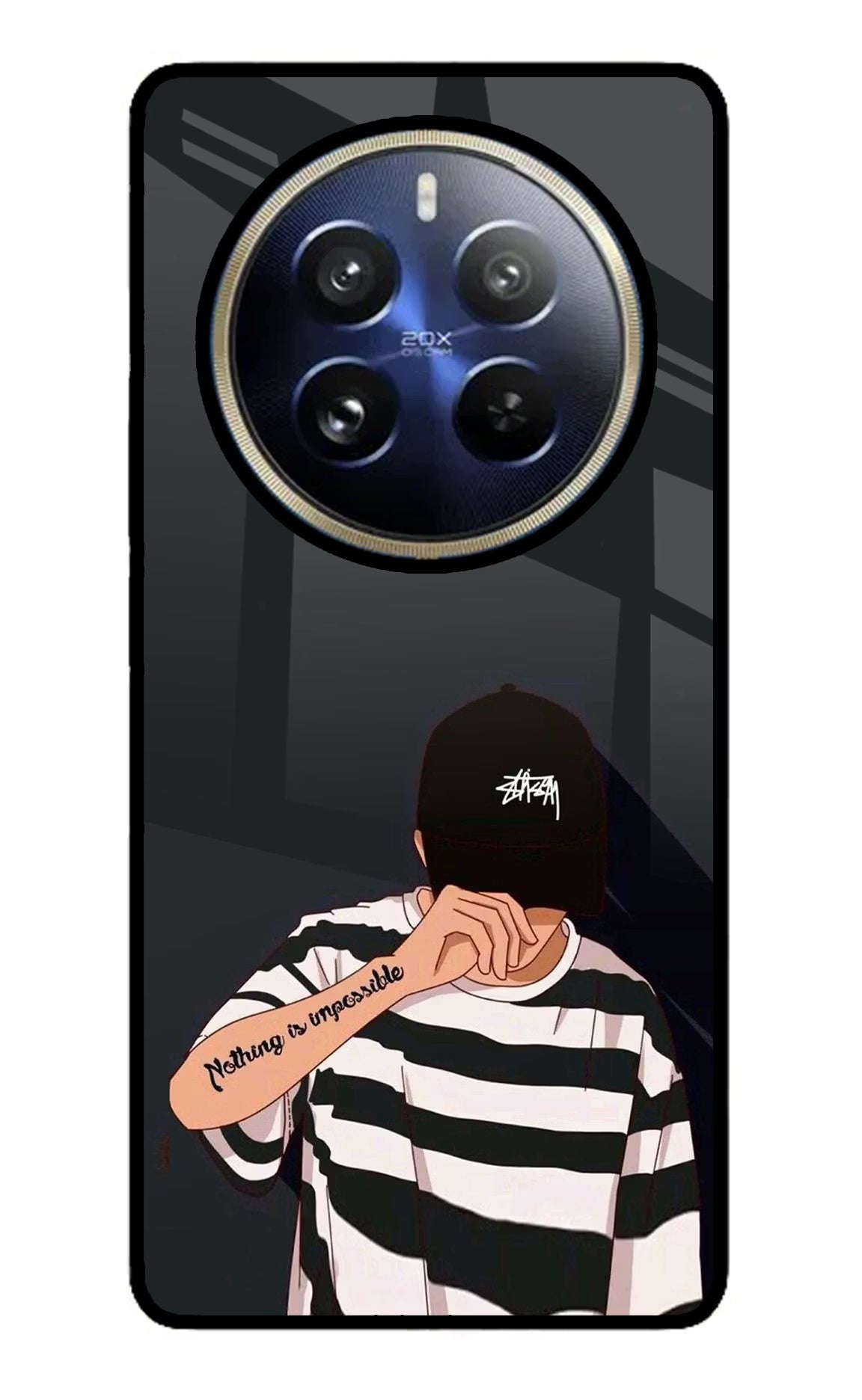 Aesthetic Boy Realme 12 Pro 5G/12 Pro+ 5G Glass Case Back Cover by Casekaro