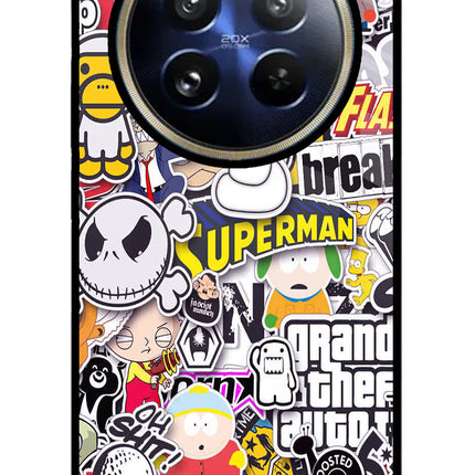 Sticker Bomb Realme 12 Pro 5G/12 Pro+ 5G Glass Case