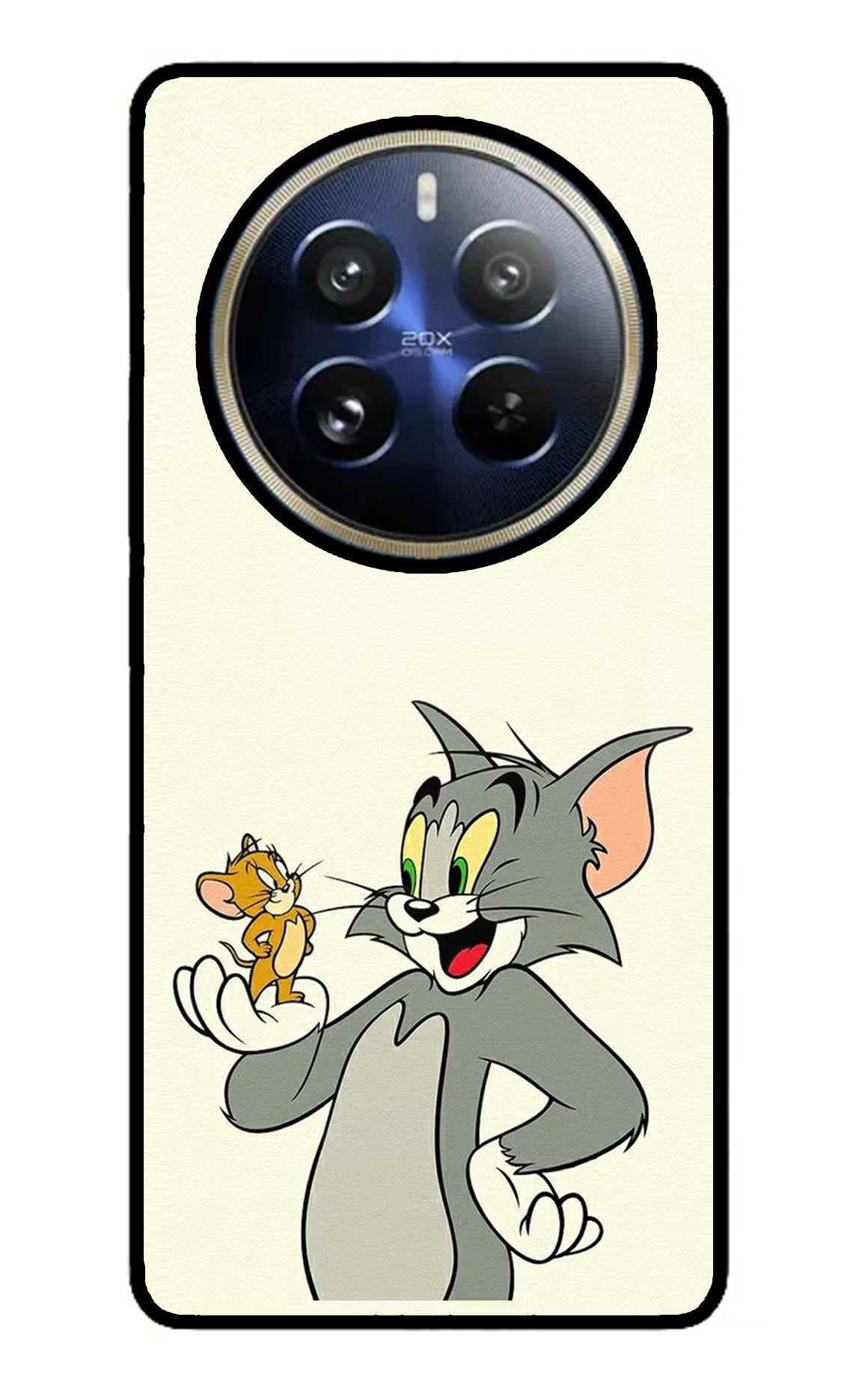 Tom & Jerry Realme 12 Pro 5G/12 Pro+ 5G Glass Case Back Cover by Casekaro