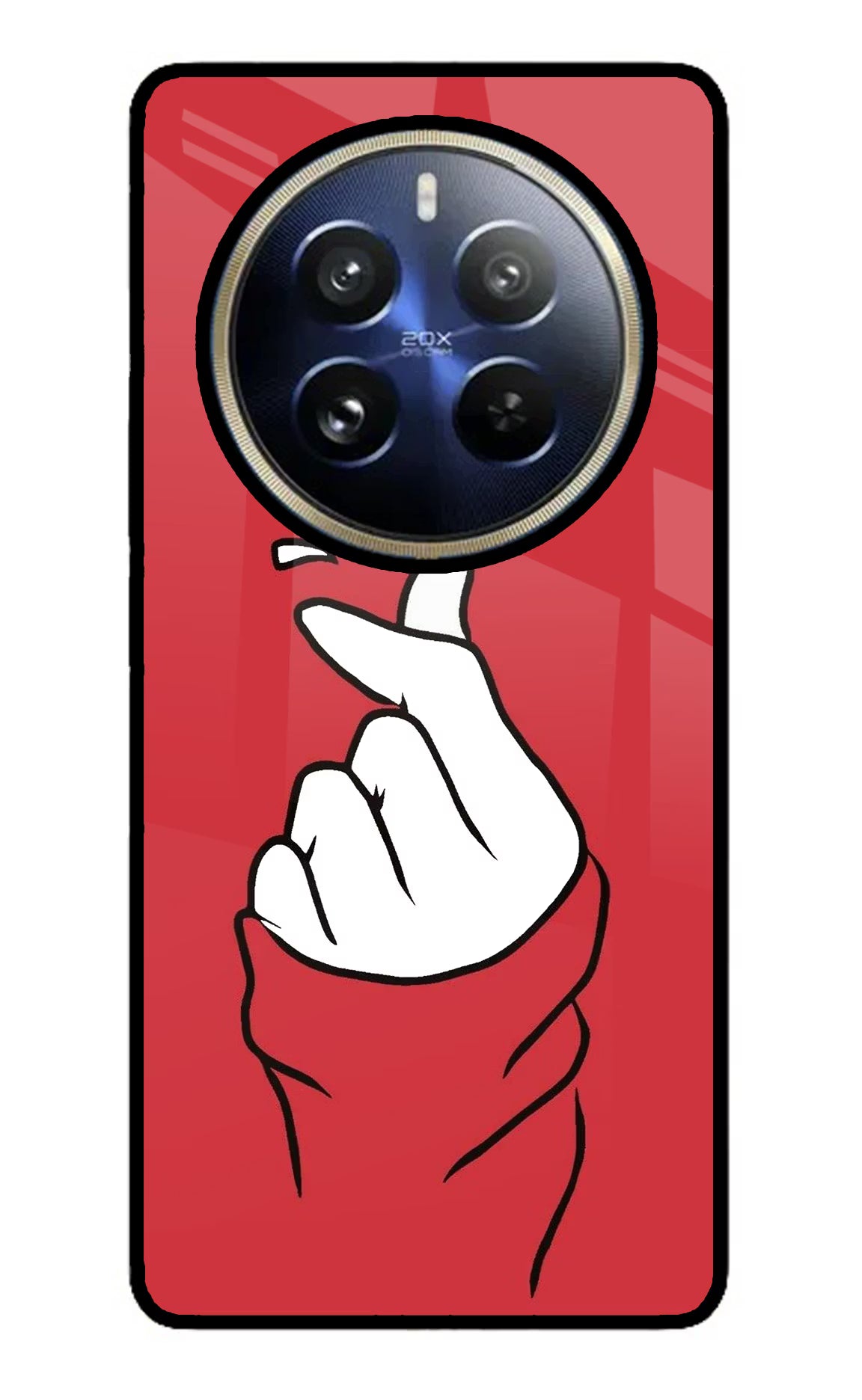 Korean Love Sign Realme 12 Pro 5G/12 Pro+ 5G Glass Case Back Cover by Casekaro