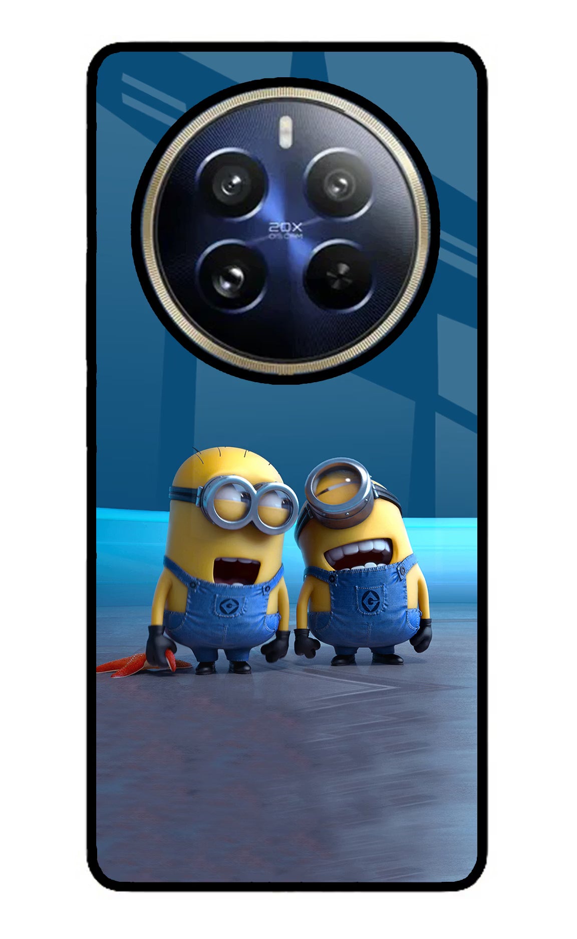 Minion Laughing Realme 12 Pro 5G/12 Pro+ 5G Glass Case Back Cover by Casekaro