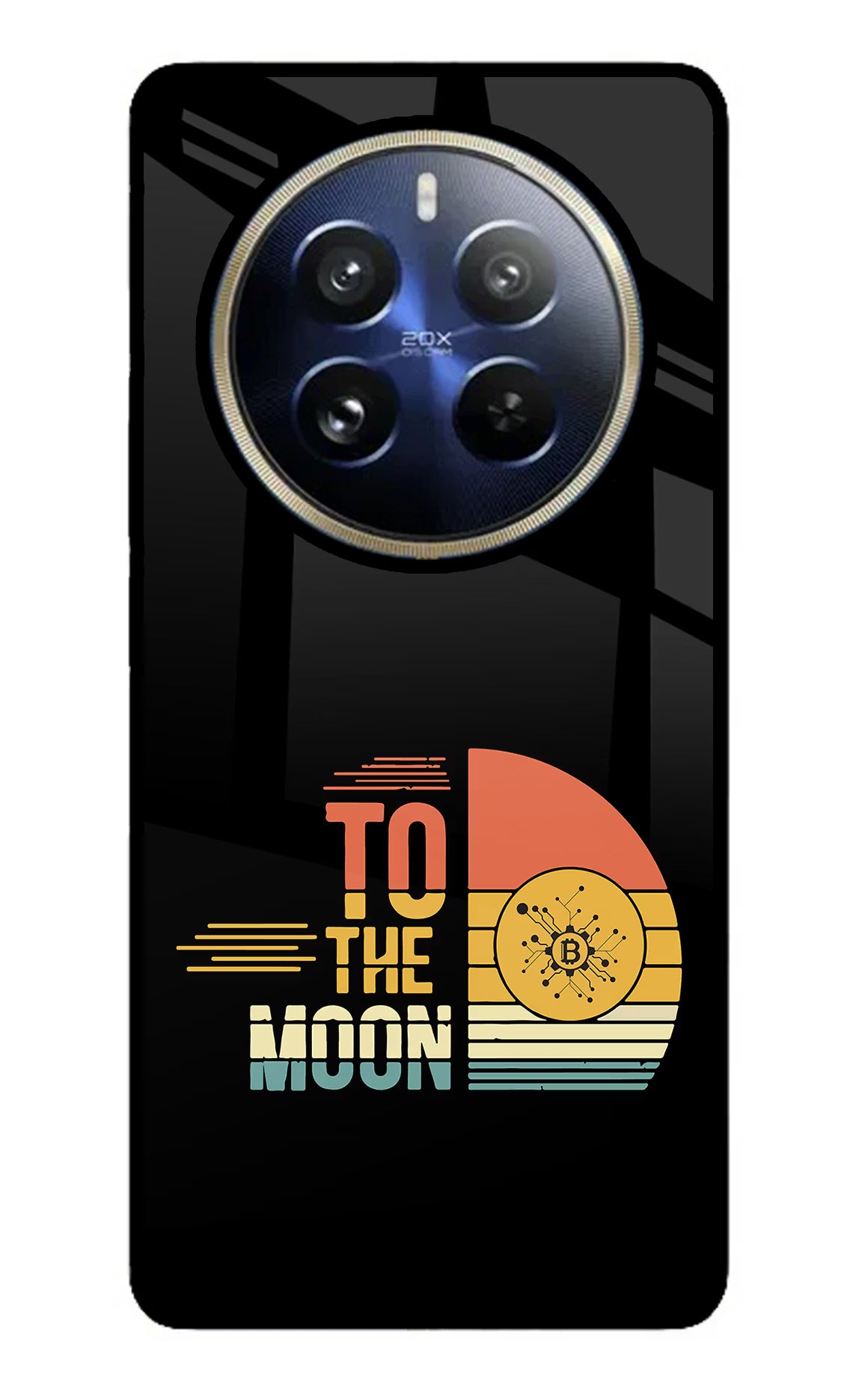 To the Moon Realme 12 Pro 5G/12 Pro+ 5G Glass Case Back Cover by Casekaro