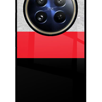 Tri Color Pattern Realme 12 Pro 5G/12 Pro+ 5G Glass Case