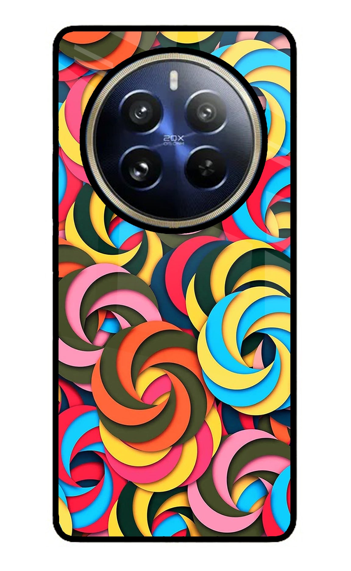 Spiral Pattern Realme 12 Pro 5G/12 Pro+ 5G Glass Case