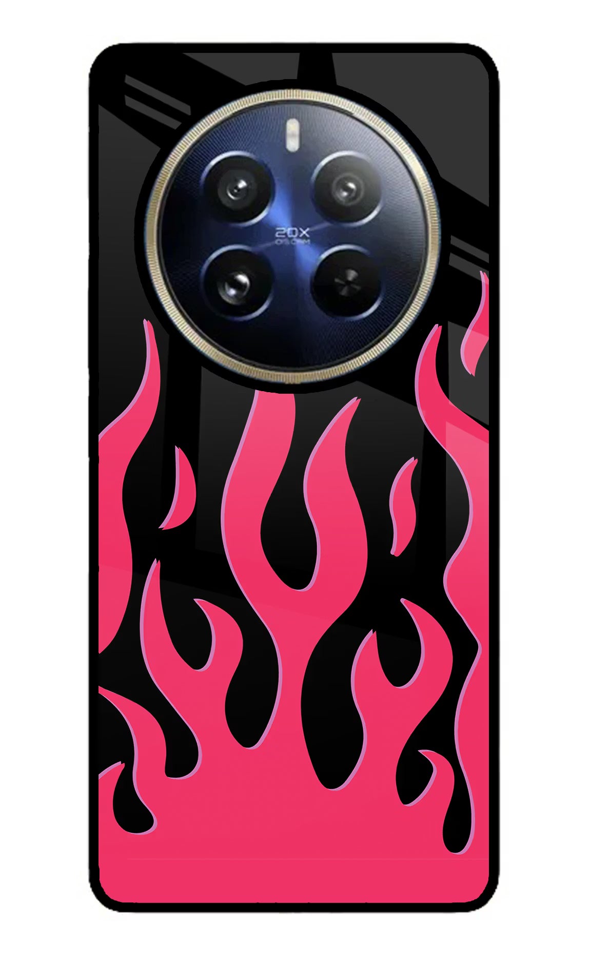 Fire Flames Realme 12 Pro 5G/12 Pro+ 5G Glass Case Back Cover by Casekaro