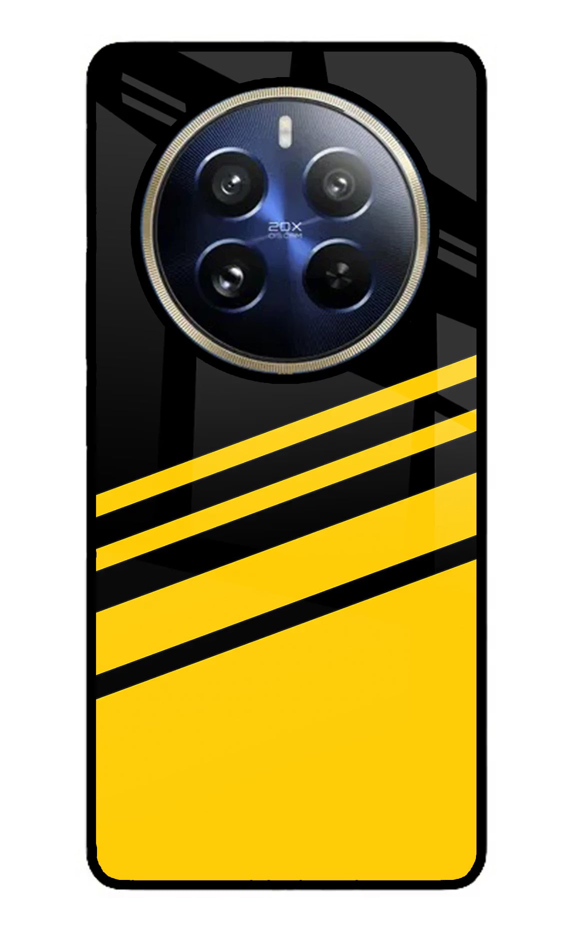 Yellow Shades Realme 12 Pro 5G/12 Pro+ 5G Glass Case Back Cover by Casekaro