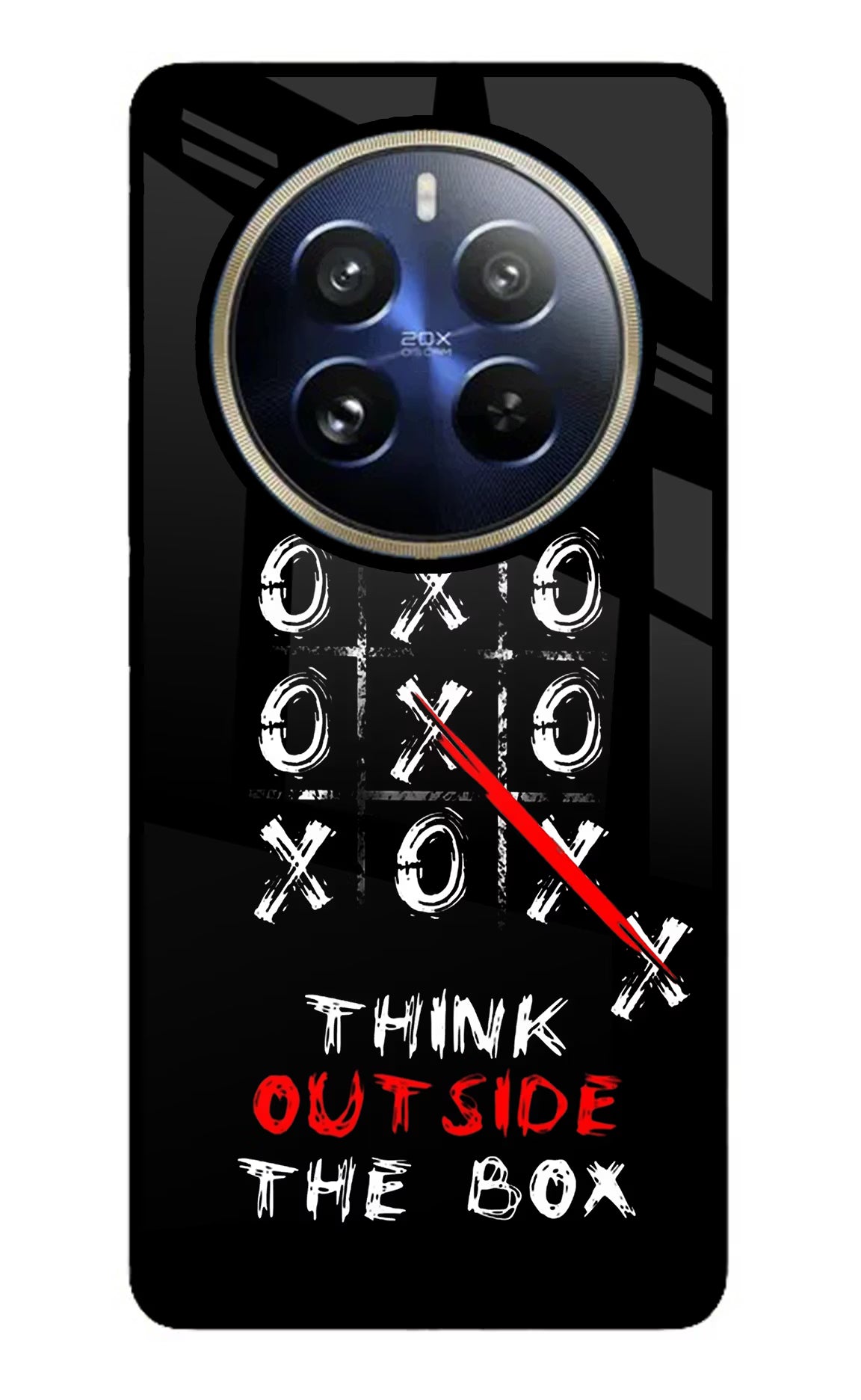 Think out of the BOX Realme 12 Pro 5G/12 Pro+ 5G Glass Case Back Cover by Casekaro