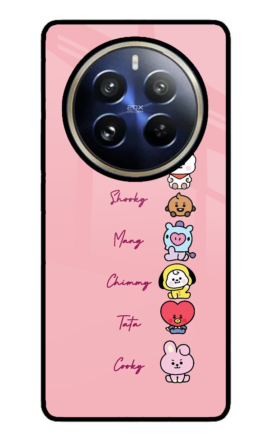 BTS names Realme 12 Pro 5G/12 Pro+ 5G Glass Case Back Cover by Casekaro