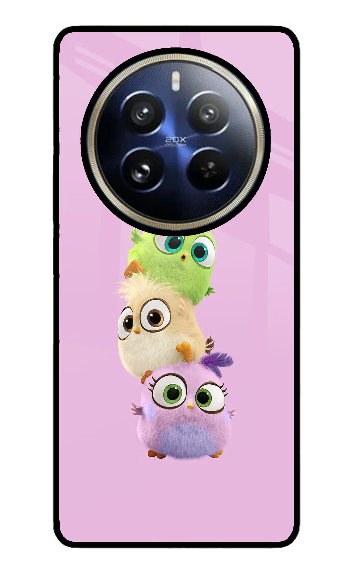 Cute Little Birds Realme 12 Pro 5G/12 Pro+ 5G Glass Case Back Cover by Casekaro