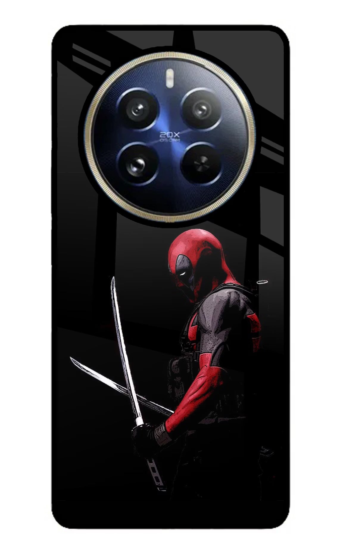 Deadpool Realme 12 Pro 5G/12 Pro+ 5G Glass Case Back Cover by Casekaro