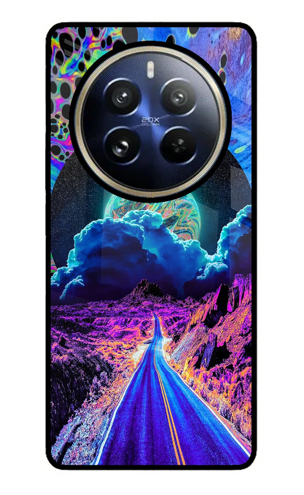 Psychedelic Painting Realme 12 Pro 5G/12 Pro+ 5G Glass Case