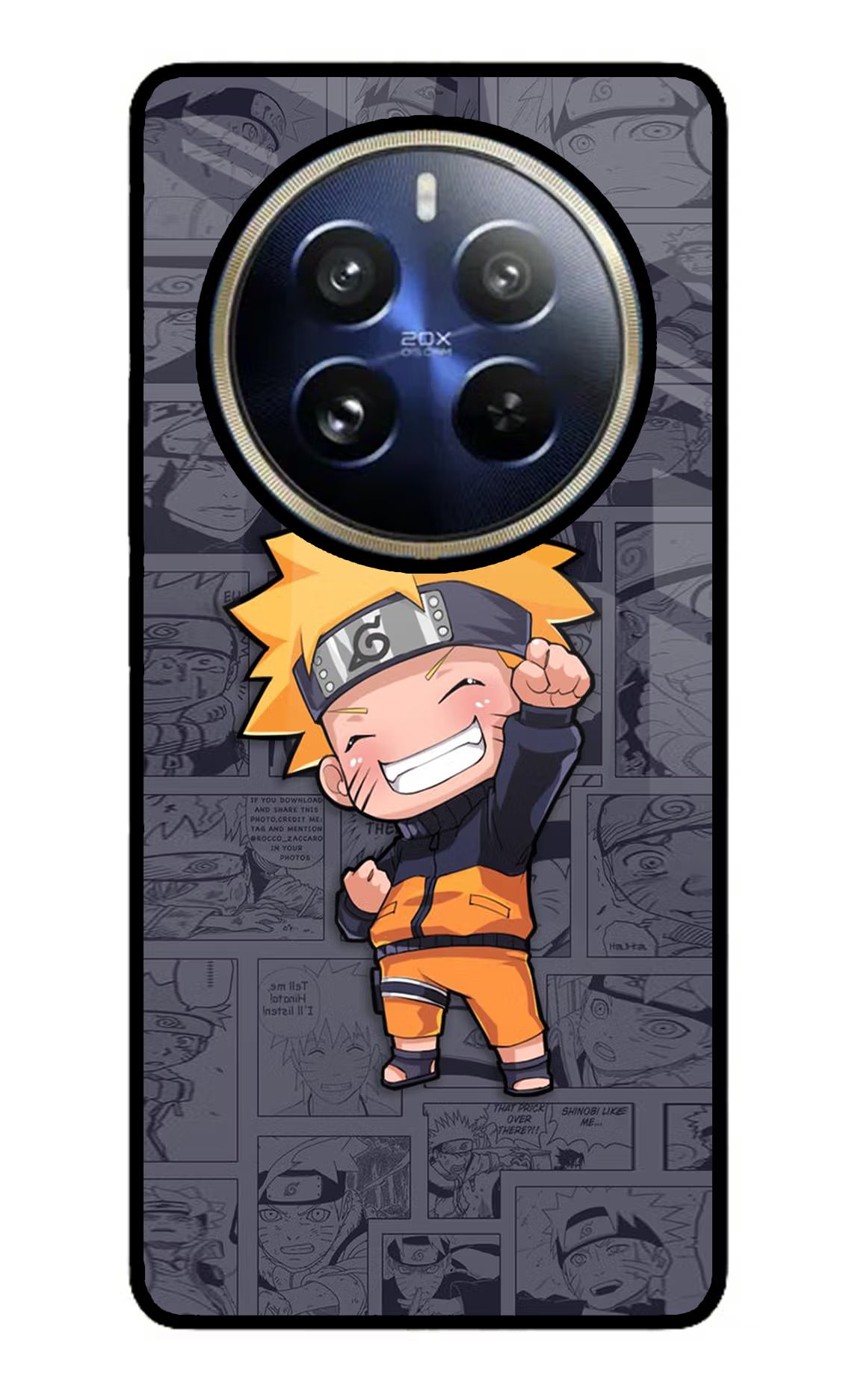 Chota Naruto Realme 12 Pro 5G/12 Pro+ 5G Glass Case Back Cover by Casekaro