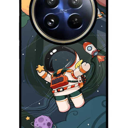 Cartoon Astronaut Realme 12 Pro 5G/12 Pro+ 5G Glass Case