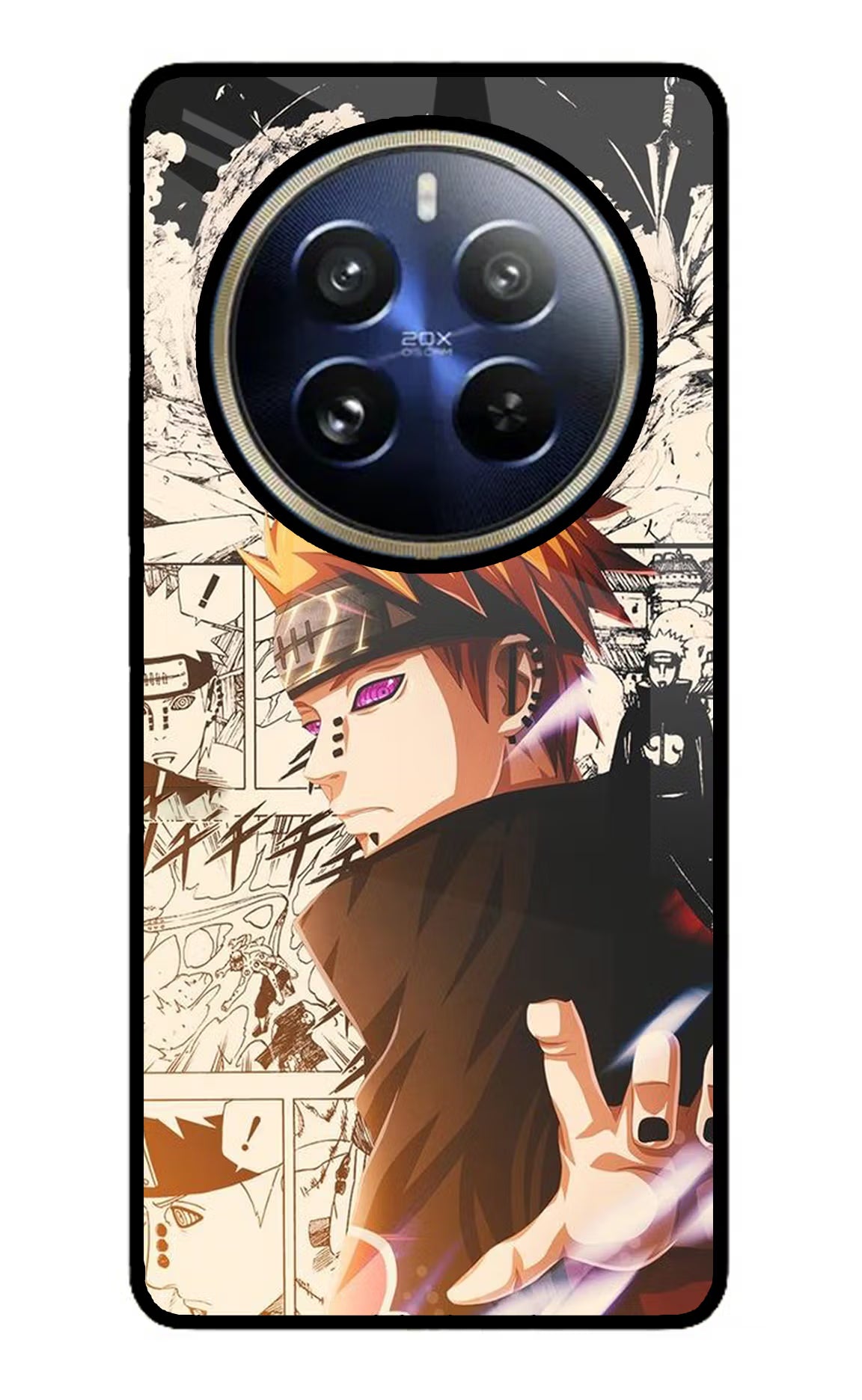 Pain Anime Realme 12 Pro 5G/12 Pro+ 5G Glass Case Back Cover by Casekaro