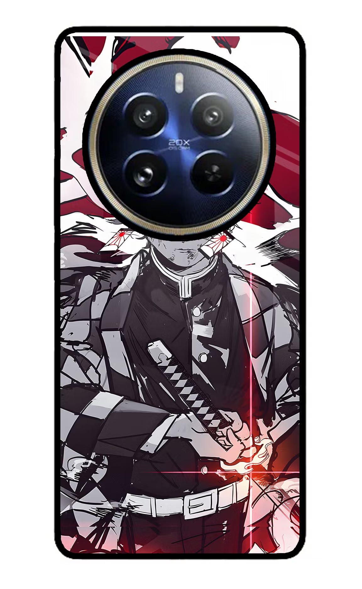 Demon Slayer Realme 12 Pro 5G/12 Pro+ 5G Glass Case Back Cover by Casekaro