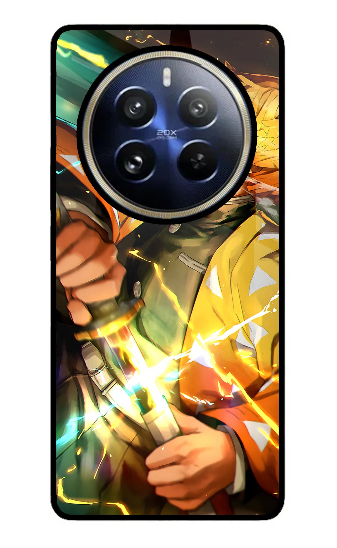 Demon Slayer Realme 12 Pro 5G/12 Pro+ 5G Glass Case Back Cover by Casekaro