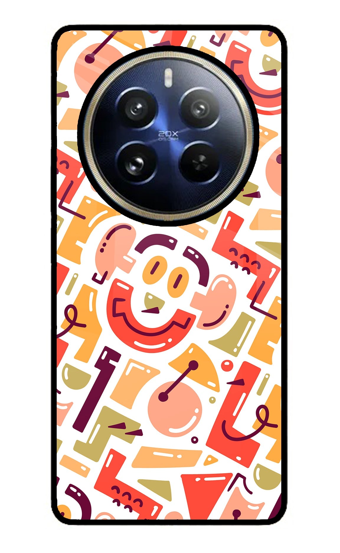 Doodle Pattern Realme 12 Pro 5G/12 Pro+ 5G Back Cover