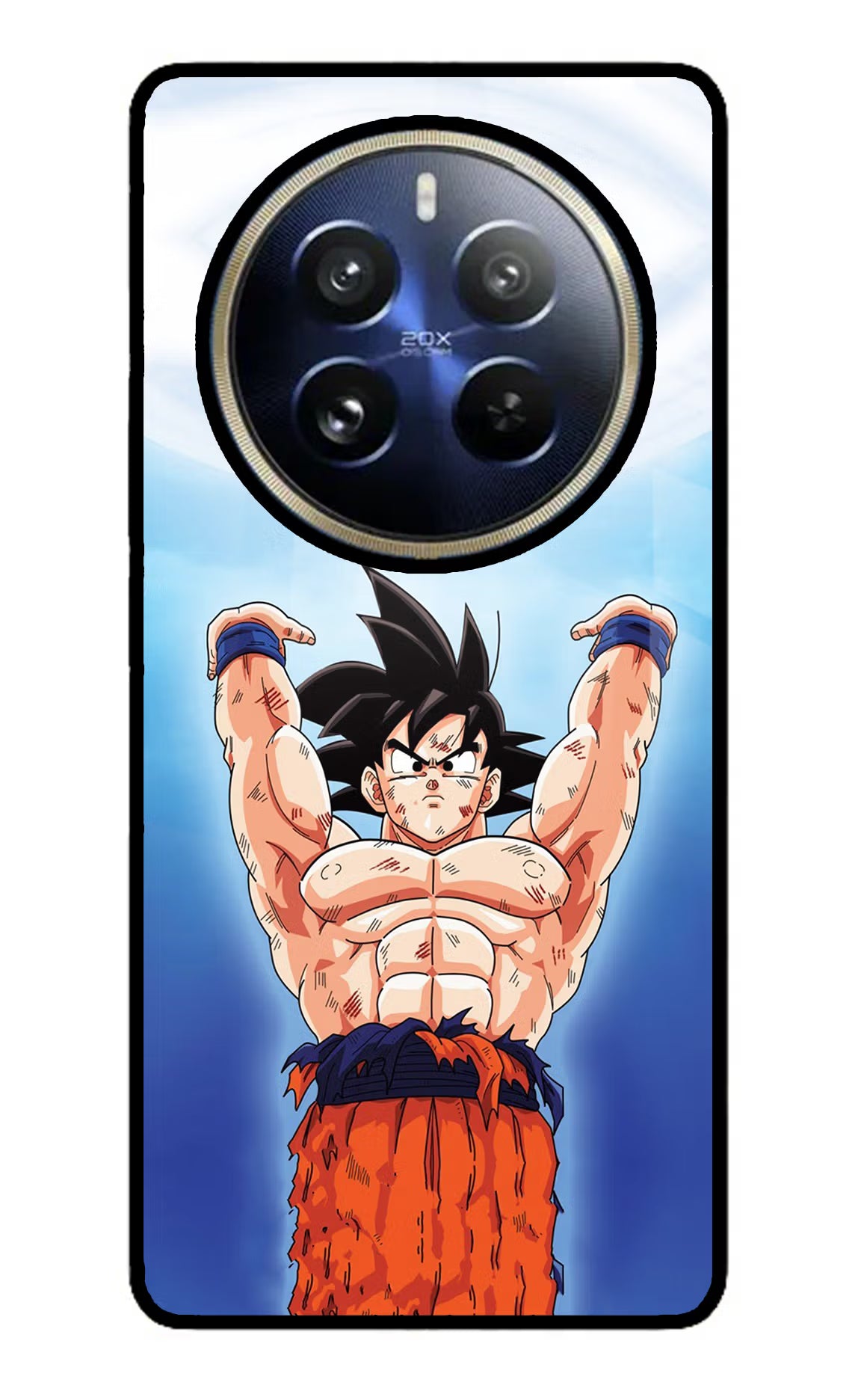 Goku Power Realme 12 Pro 5G/12 Pro+ 5G Glass Case Back Cover by Casekaro