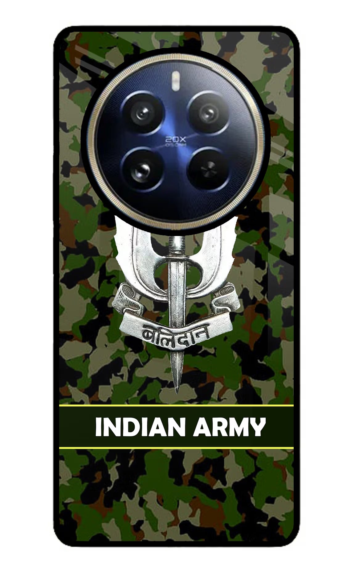 Balidan Indian Logo Realme 12 Pro 5G/12 Pro+ 5G Glass Case Back Cover by Casekaro