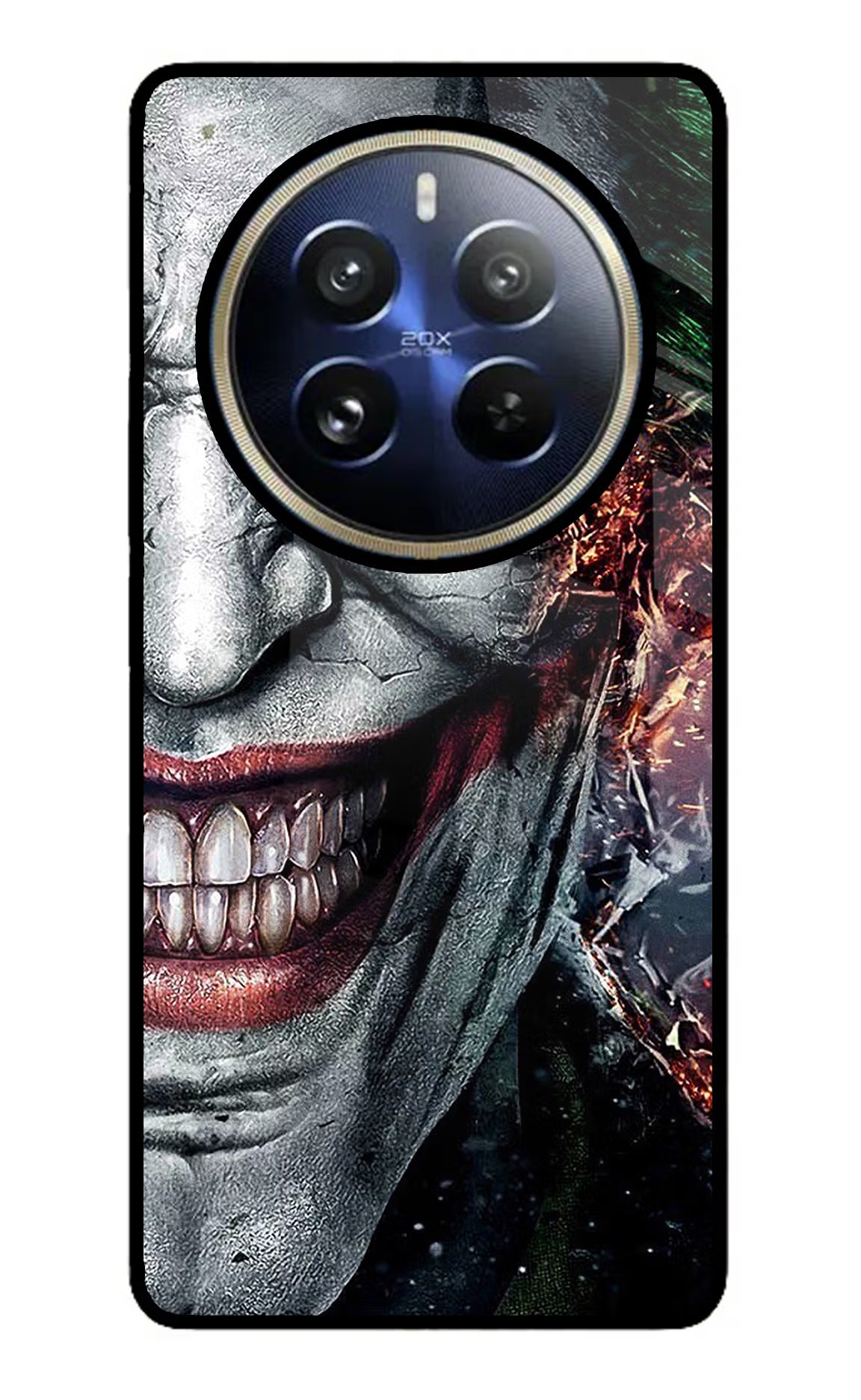 Joker Cam Realme 12 Pro 5G/12 Pro+ 5G Glass Case Back Cover by Casekaro