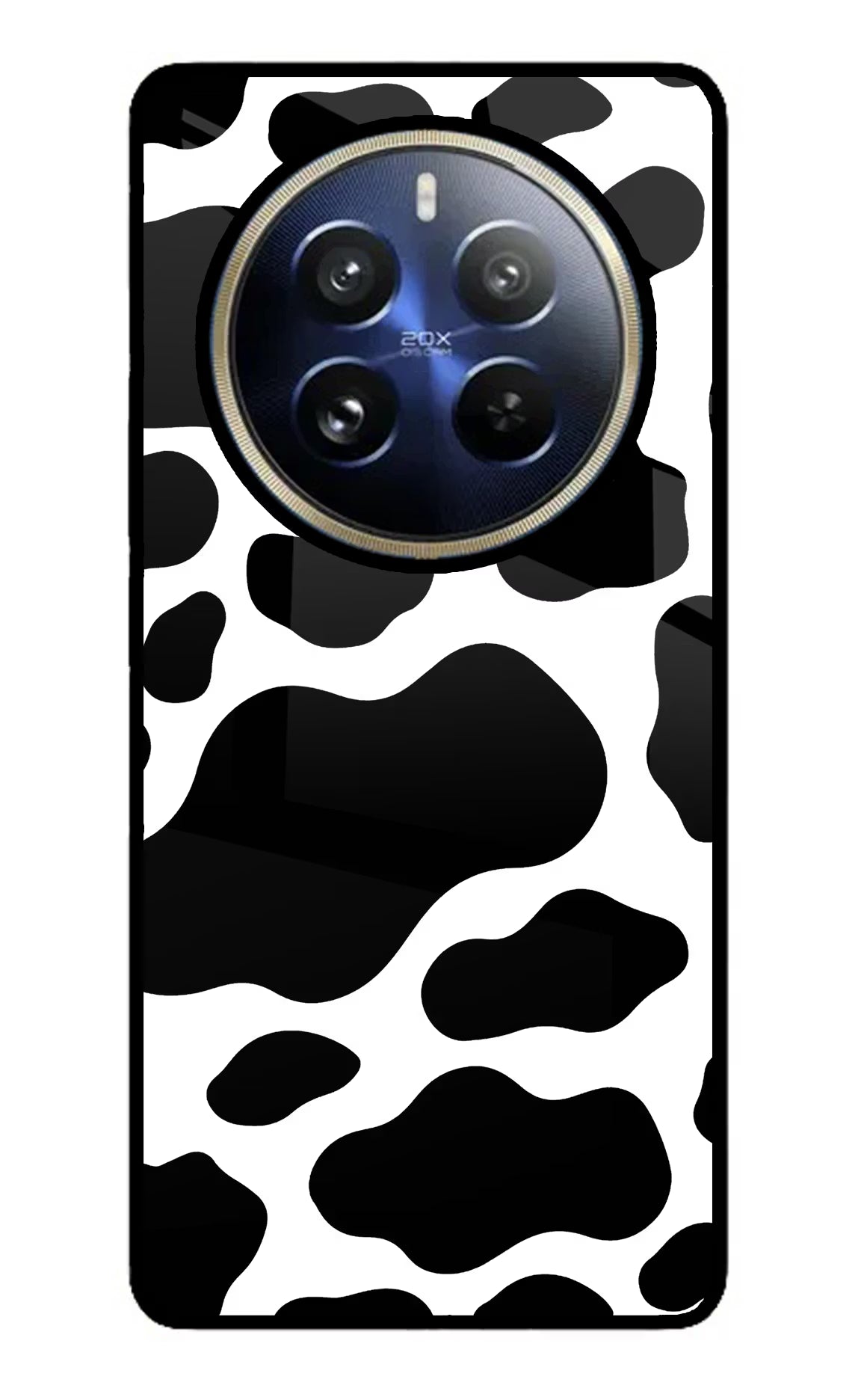 Cow Spots Realme 12 Pro 5G/12 Pro+ 5G Glass Case Back Cover by Casekaro