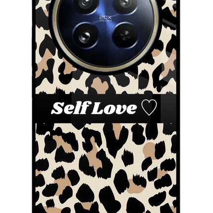 Leopard Print Self Love Realme 12 Pro 5G/12 Pro+ 5G Glass Case