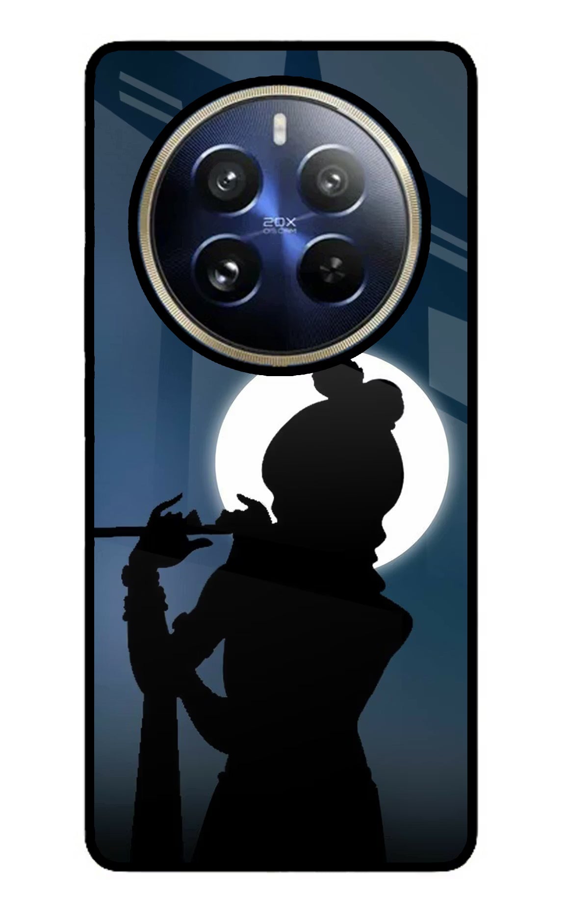 Shri Krishna Silhouette Realme 12 Pro 5G/12 Pro+ 5G Glass Case Back Cover by Casekaro