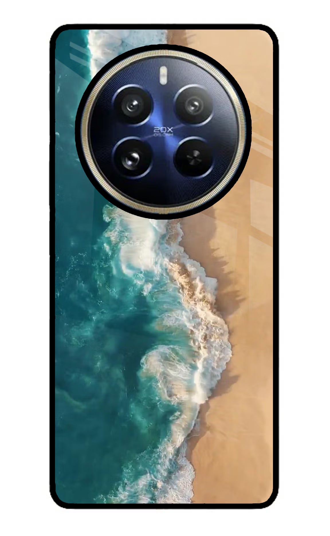 Ocean Beach Realme 12 Pro 5G/12 Pro+ 5G Glass Case Back Cover by Casekaro