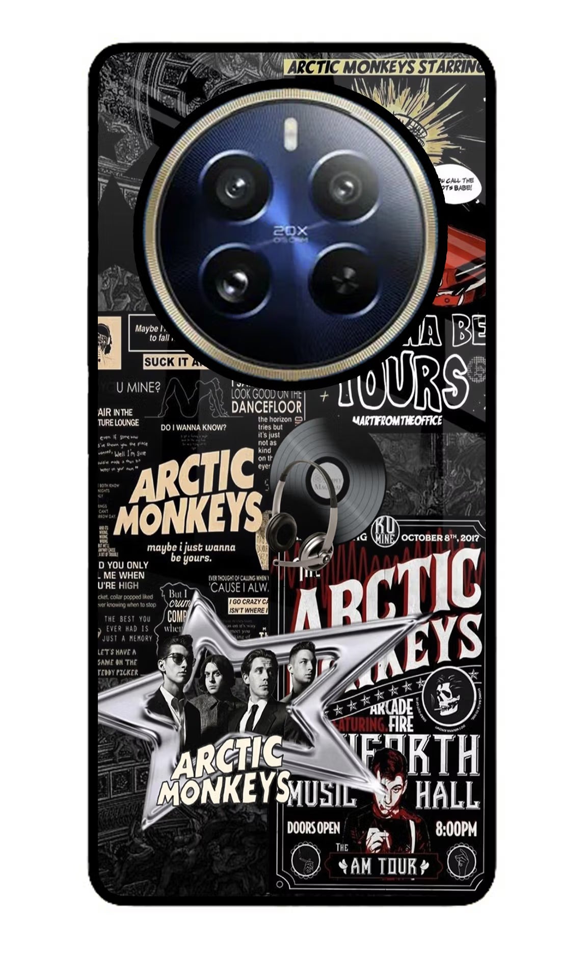 Arctic Monkeys Realme 12 Pro 5G/12 Pro+ 5G Glass Case Back Cover by Casekaro