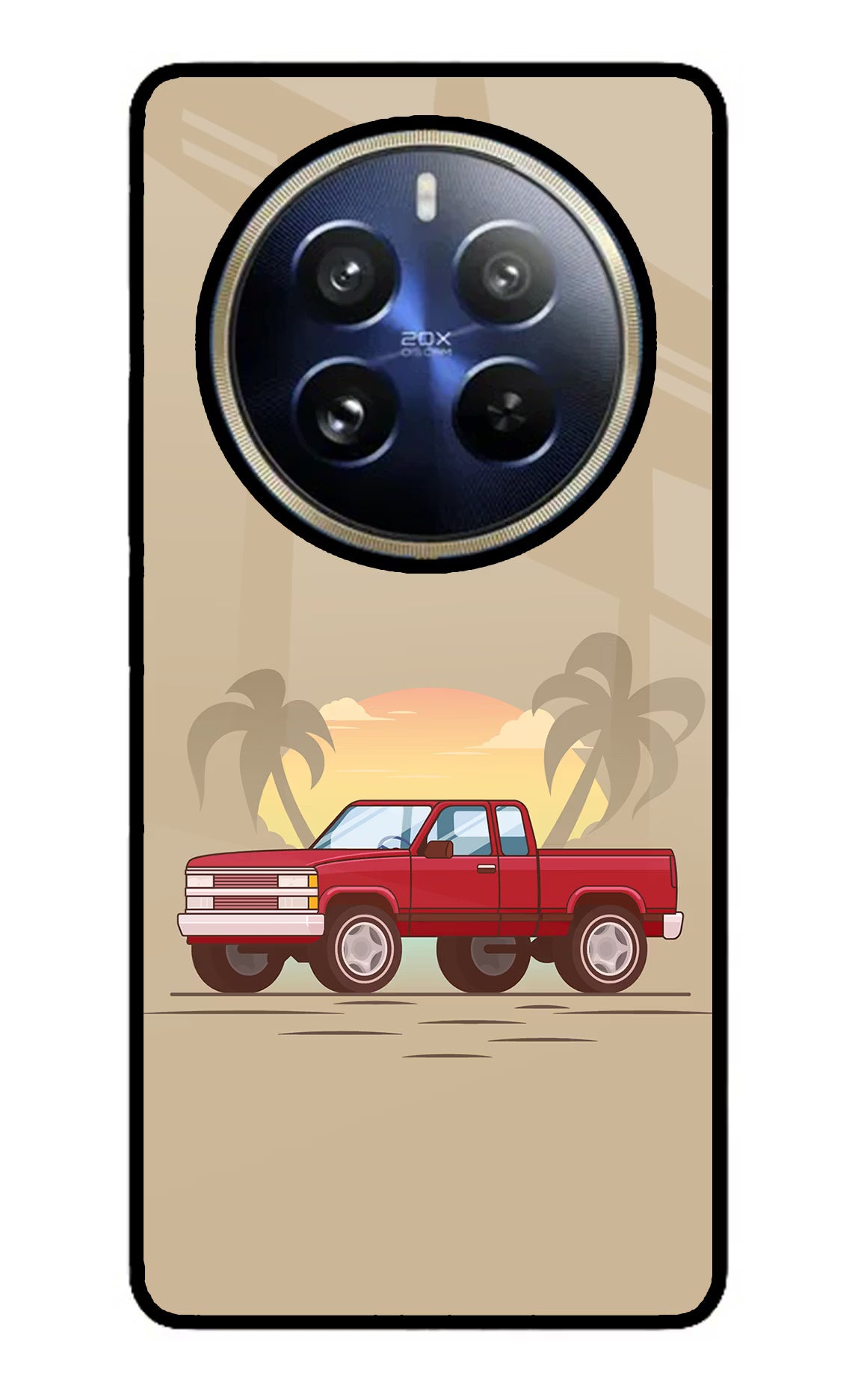 Desert Classic Drive Realme 12 Pro 5G/12 Pro+ 5G Glass Case Back Cover by Casekaro