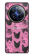 Pink Cats Realme 12 Pro 5G/12 Pro+ 5G Glass Case